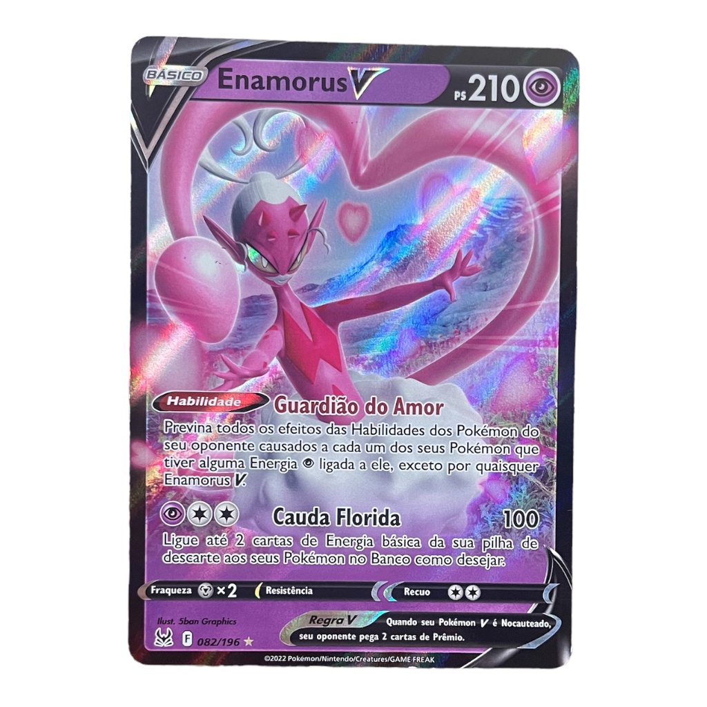 Carta Pokemon Enamorus V Origem Perdida Shopee Brasil