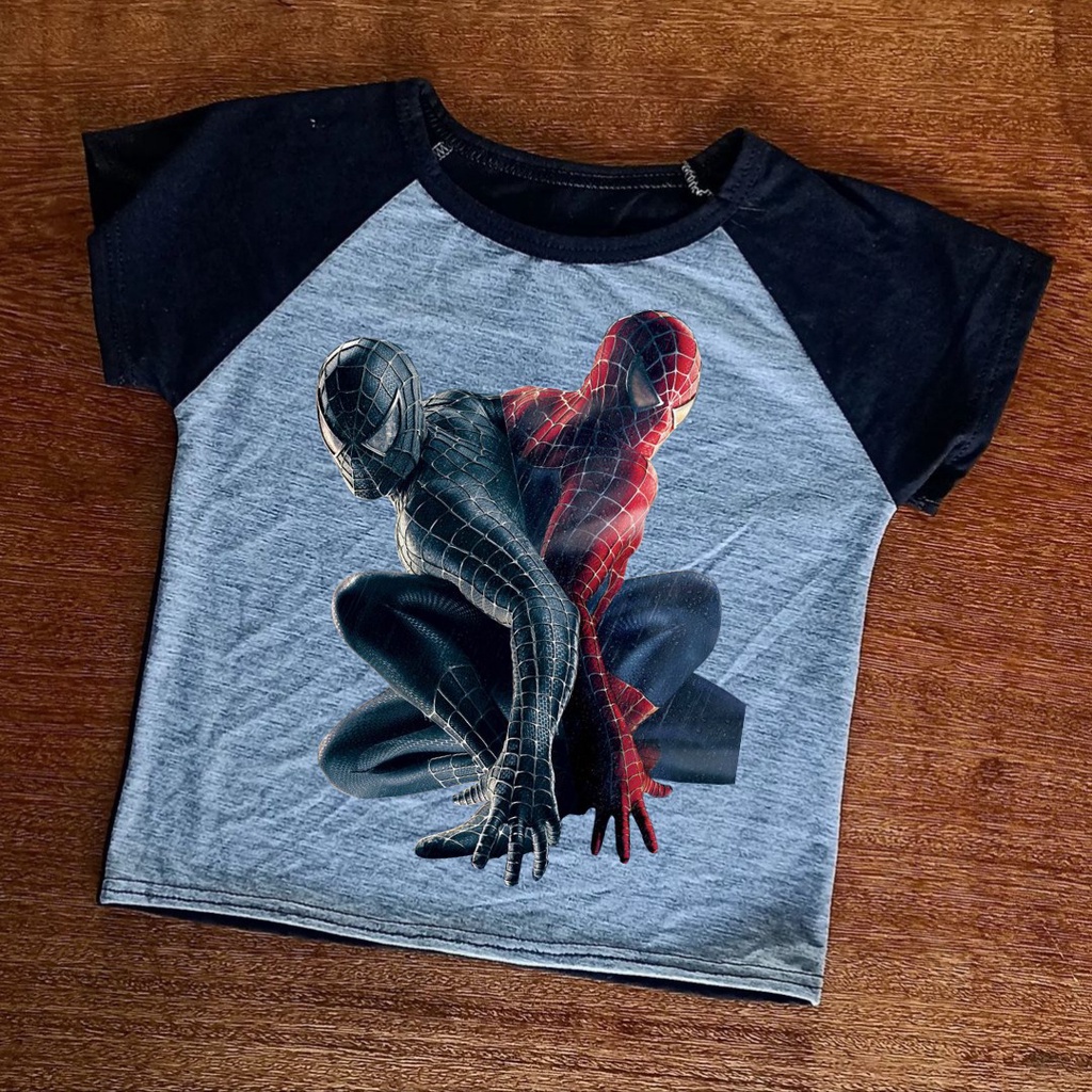 Camiseta Do Homem Aranha Infantil Unisex Shopee Brasil