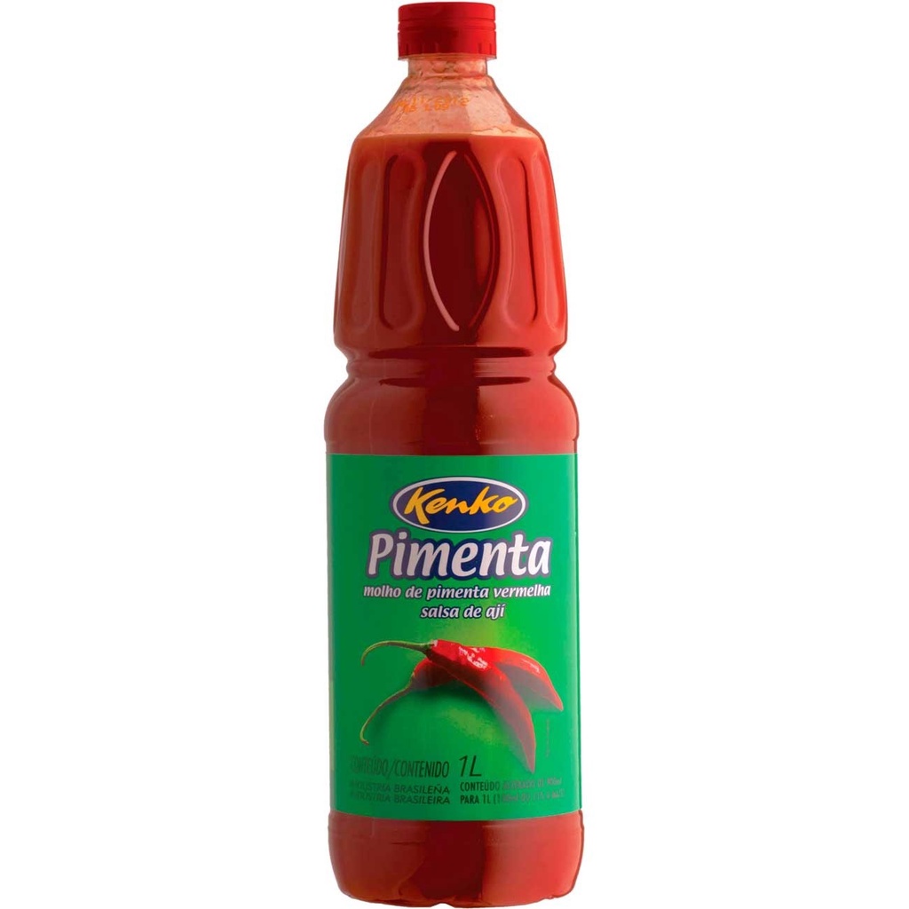 Molho De Pimenta Vermelha Kenko 1L Gota Shopee Brasil