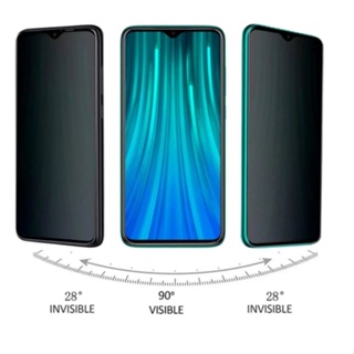 Película De Vidro 3D Privacidade Anti Spy Para Xiaomi Redmi Note 7 8 9s