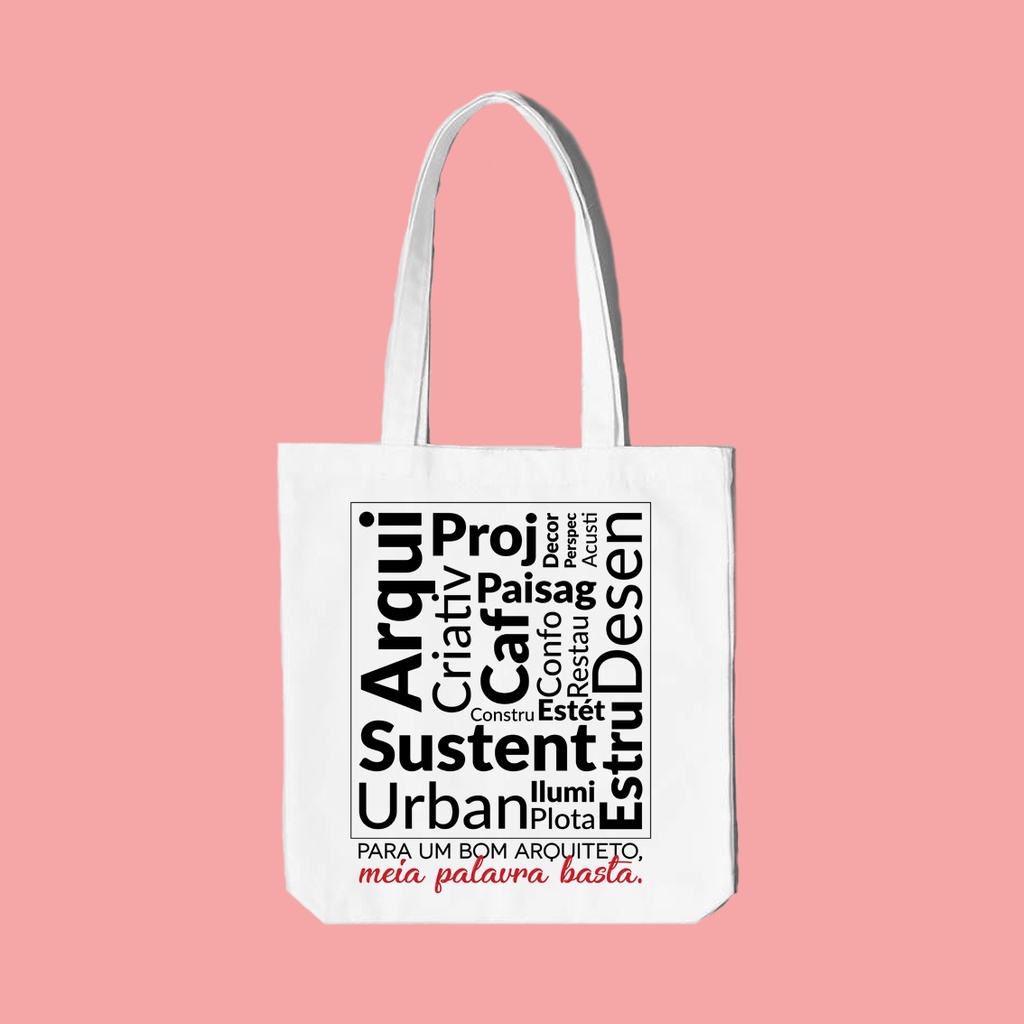 Bolsa Sacola Ecobag Arquitetura Arquiteta Arquiteto Shopee Brasil