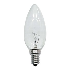 10 Lâmpada Vela 40w Rosca E14 127v Incandescente Clara Shopee Brasil