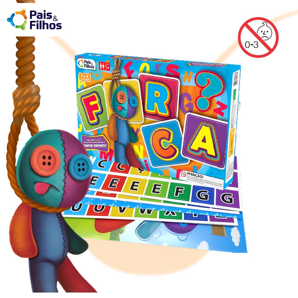 Jogo De Forca Infantil Interativo Educativo Pais Filhos Shopee Brasil