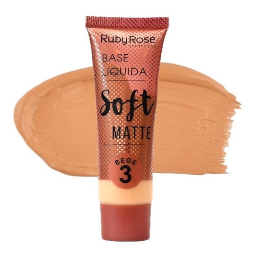 Base Liquida Soft Matte Bege Ruby Rose Hb Shopee Brasil