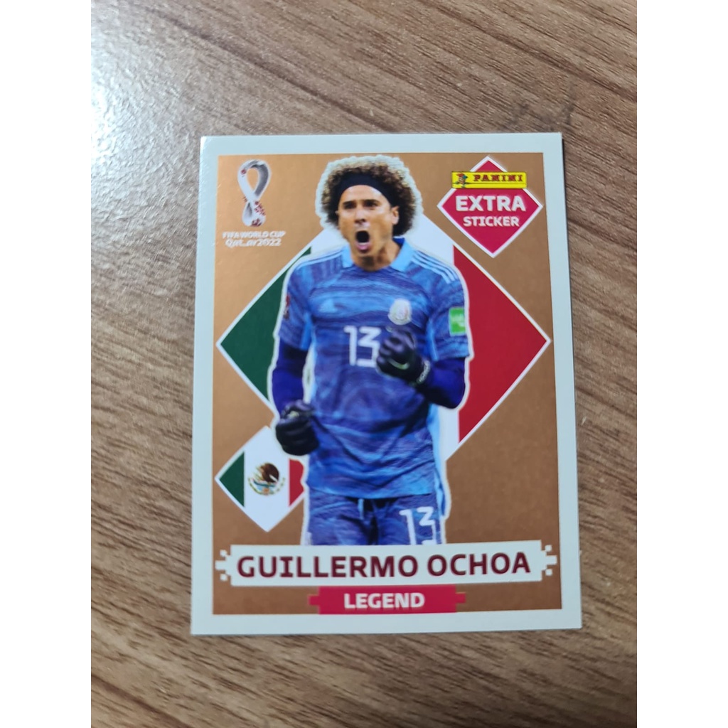 Figurinha Extra Bronze Rara Guillermo Ochoa Legend M Xico Lbum Copa Do