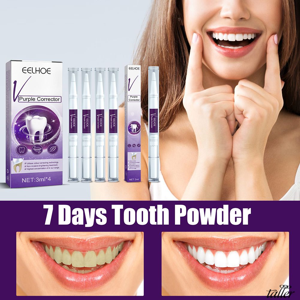 Eelhoe V Toner Roxo Dente Clareador De Dentes Conjunto De Clareamento