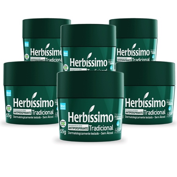 Kit Creme Desodorante Antitranspirante Herb Ssimo Tradicional G