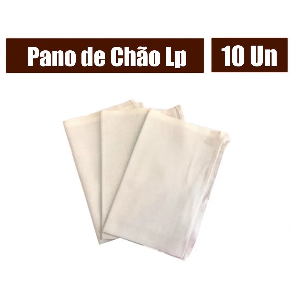 Pano De Chao Atacado Alvejado Branco Grande Kit Pe As Shopee