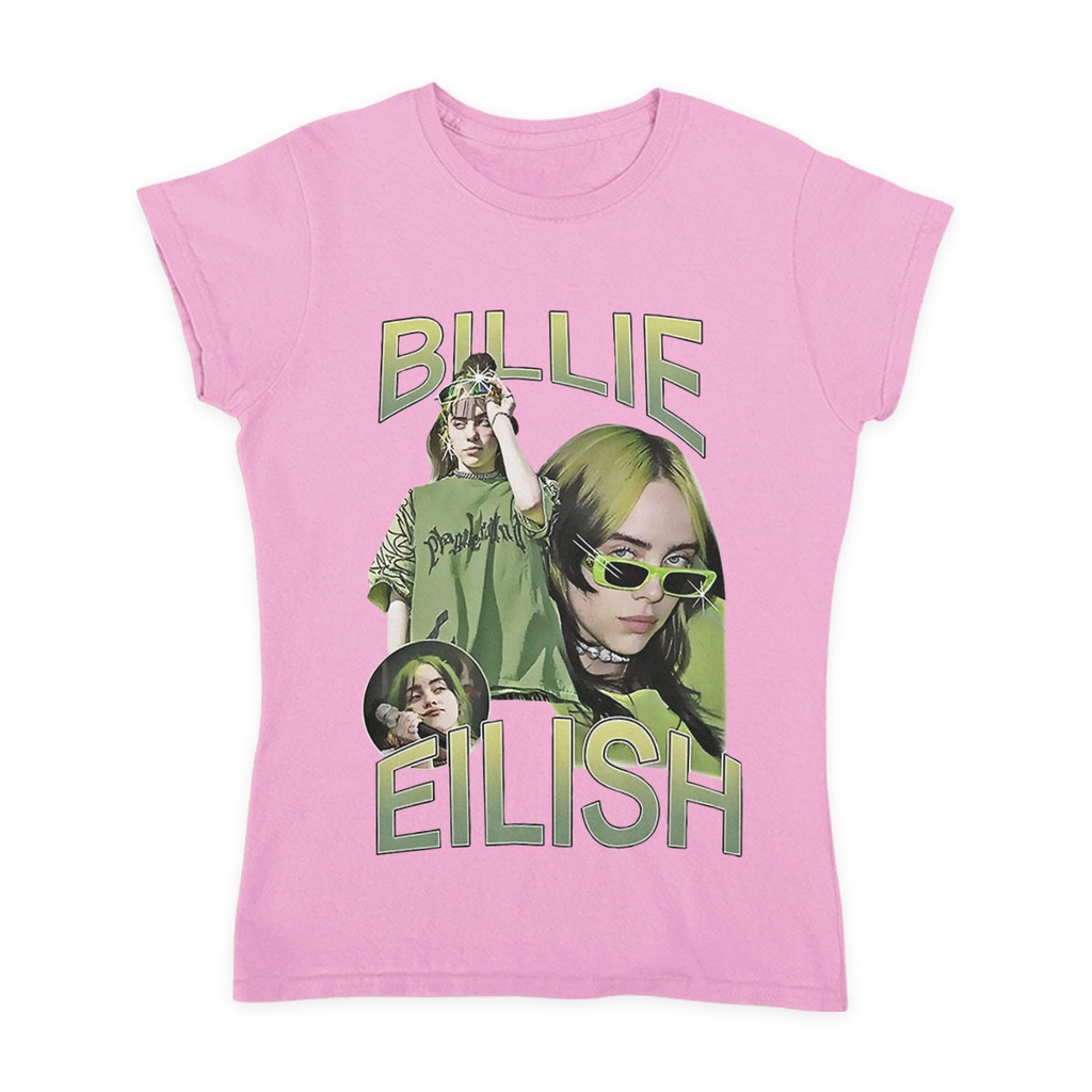 Camiseta Babylook Cantora Billie Eilish Shopee Brasil