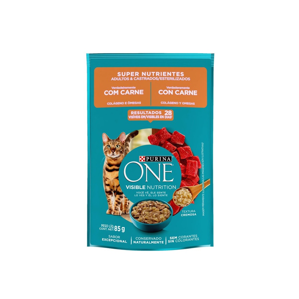 Purina One Gato Super Nutrientes X G Shopee Brasil