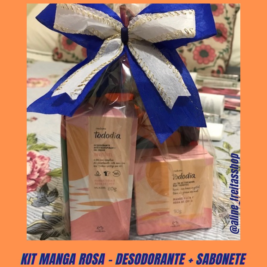 Kit Manga Rosa e Agua de Côco Desodorante Sabonete Shopee Brasil