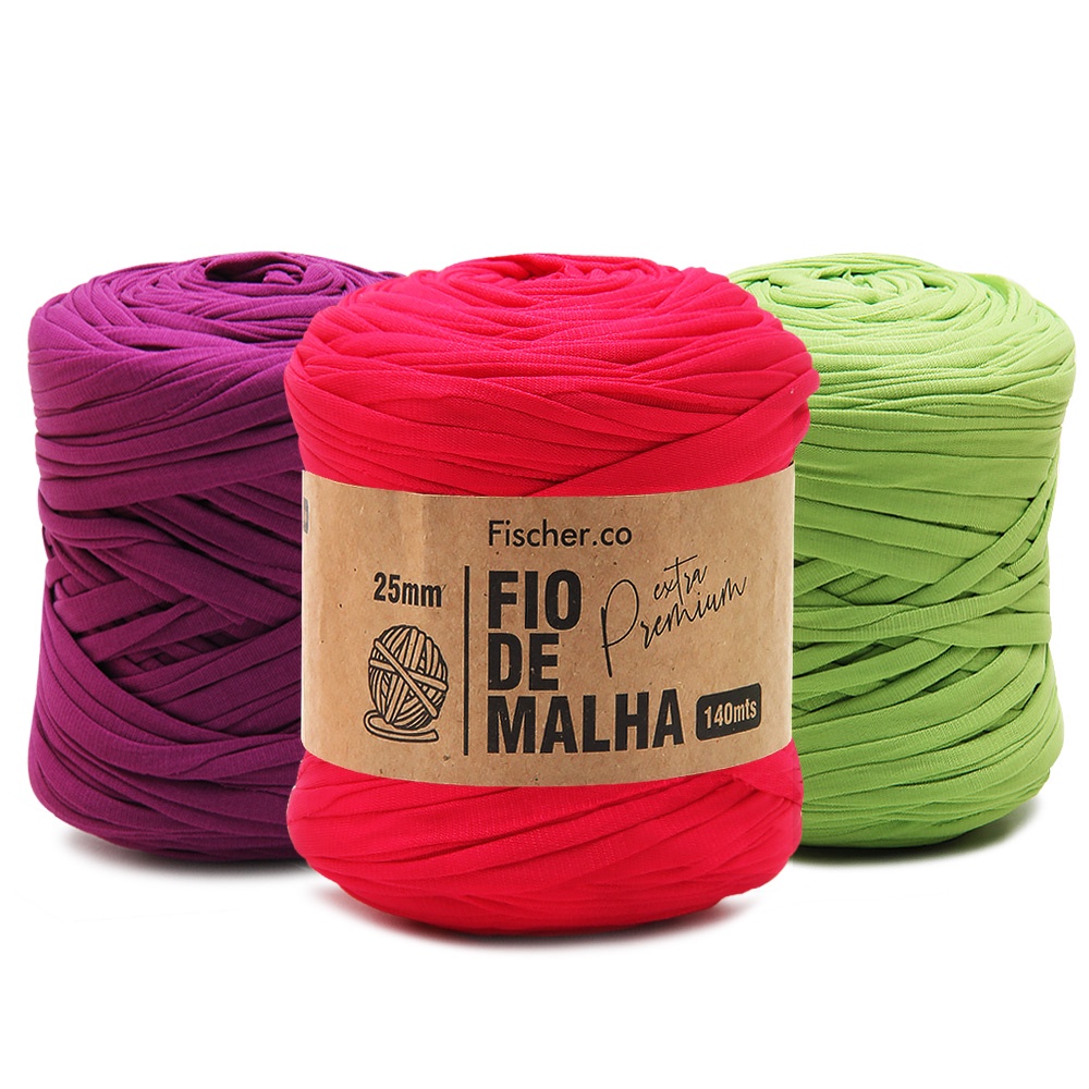 Fio De Malha Fischer Extra Premium 25mm 140mts Shopee Brasil