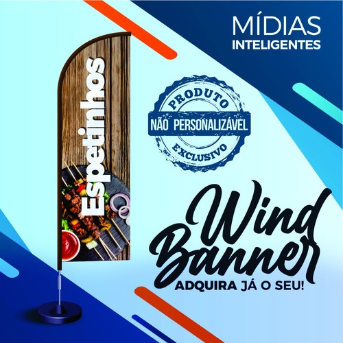 Wind Banner Mt Completo Personalizada Espetinhos Shopee Brasil