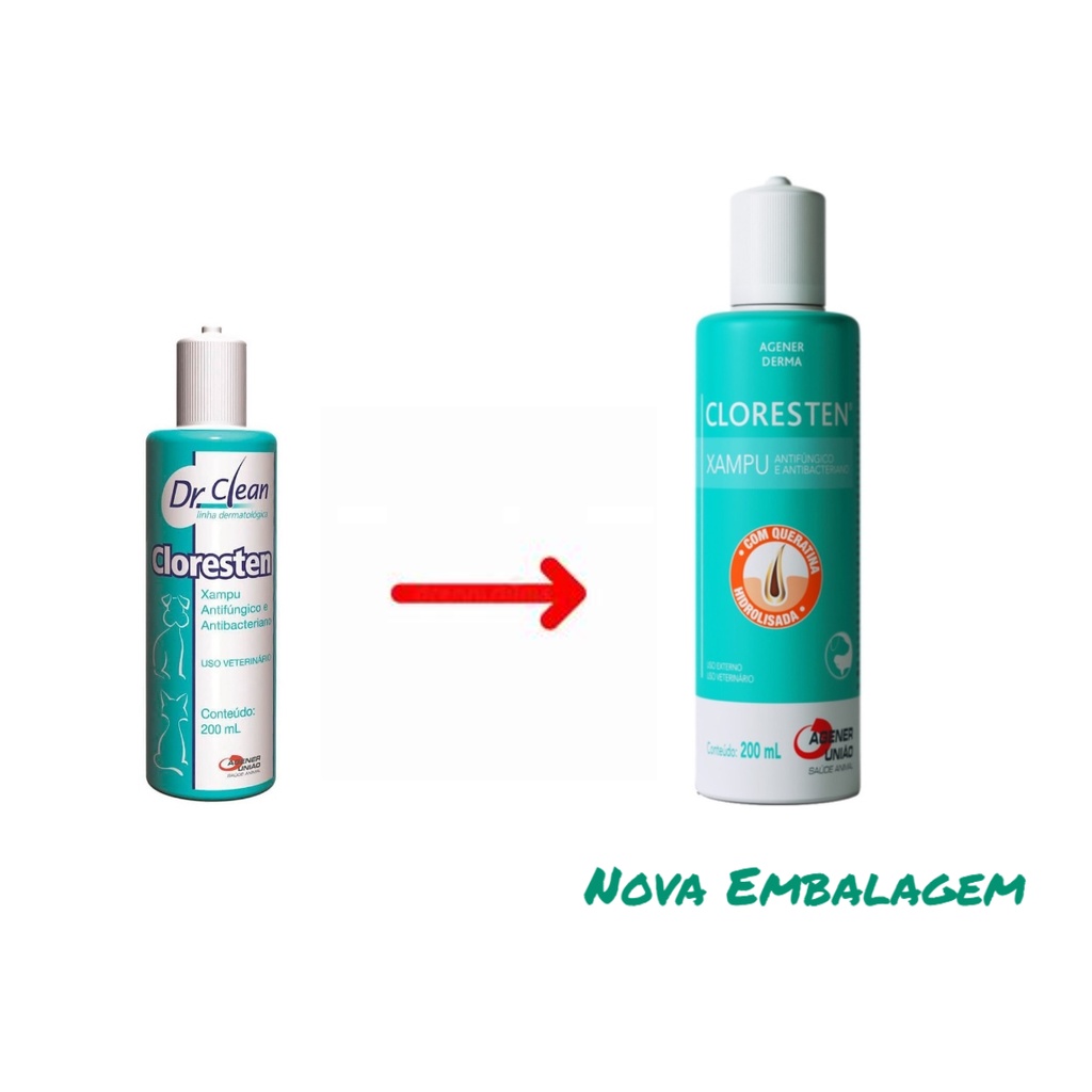 Shampoo Cloresten Ml Caes E Gatos Agener Envio Imediato Shopee Brasil