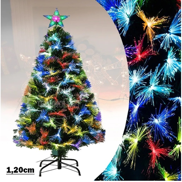 Rvore De Natal Fibra Led Rgb M Galhos Bivolt Shopee Brasil