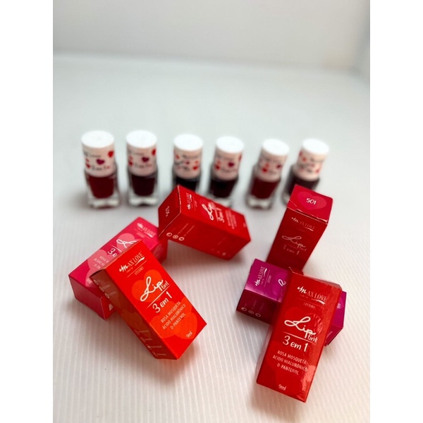 Lip Tint 3 Em 1 Max Love 9 ML Shopee Brasil