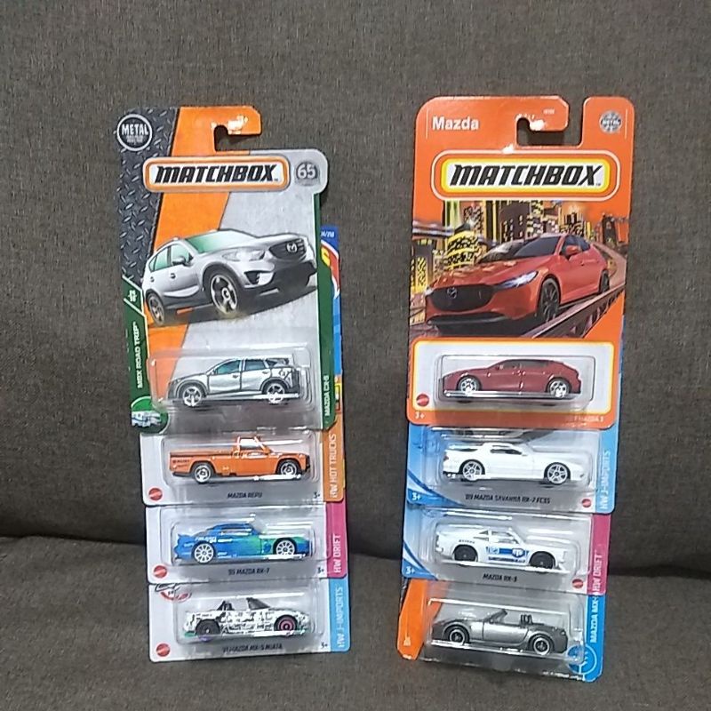 Miniaturas Mazda MX 5 Miata RX 3 CX 5 Savanna Repu Hot Wheels