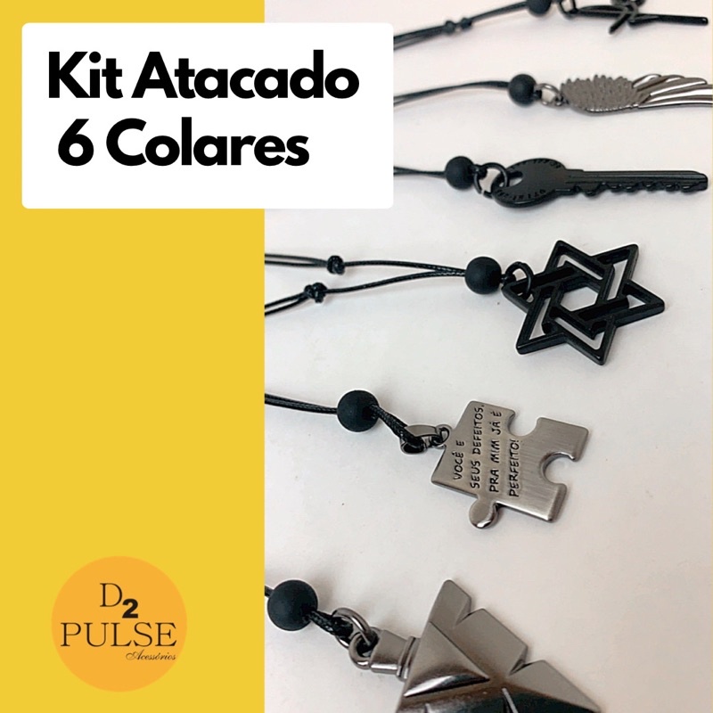 Kit Atacado Colares Fio Regulagem Shopee Brasil