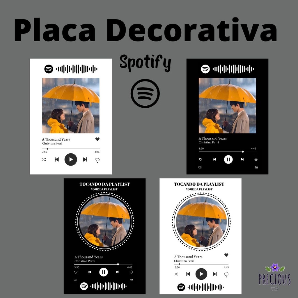 Placa Spotify Shopee Brasil