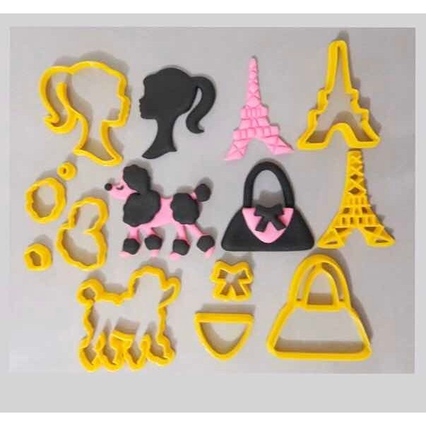 Kit Cortador Barbie Paris 5cm Shopee Brasil