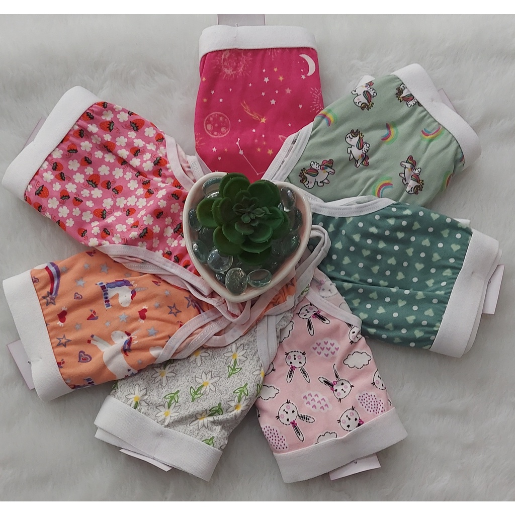 Conjunto lingerie menina moça juvenil infantil estampado top
