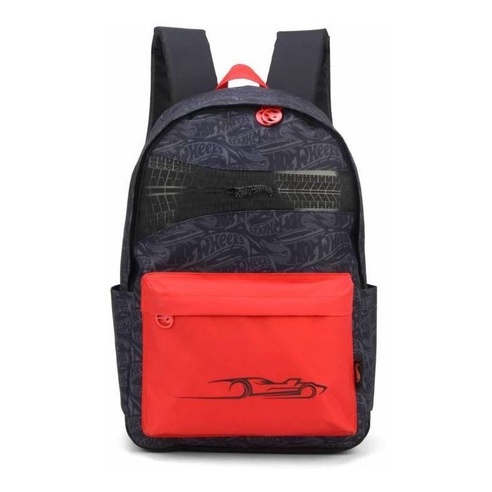Mochila Costas Luxcel Hot Wheels Preta Escolar Infantil Shopee Brasil