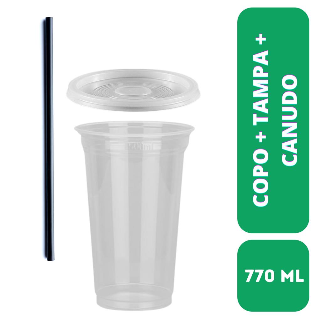 Kit Copao Tampa De Furo Ml Canudo Biodegradavel Un Shopee