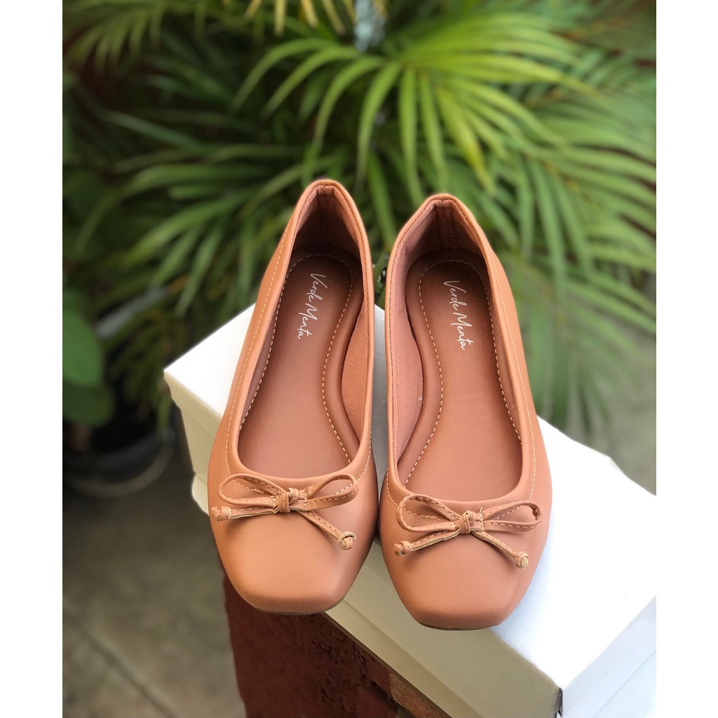 Sapatilha Nude Bico Quadrado Shopee Brasil