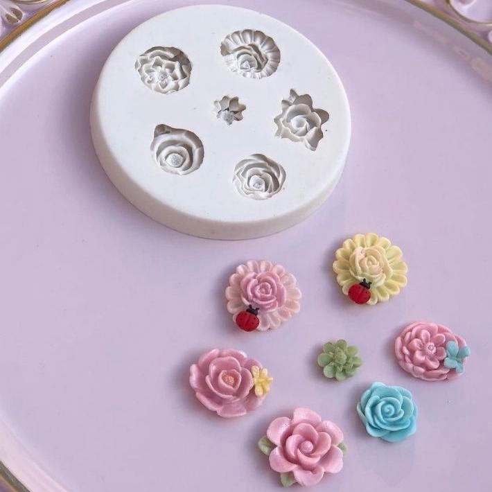 Molde De Silicone Flores E Rosas Para Docinhos Brigadeiros Shopee Brasil