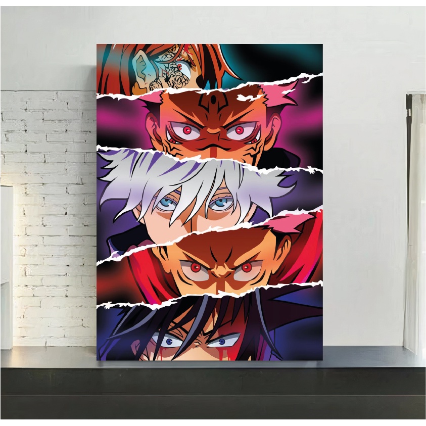 Quadro De Mdf Poster Moldura Anime Mang Jujutsu Kaisen Shopee Brasil