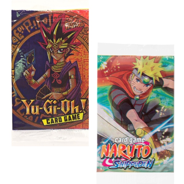 Cartinhas Cards Pacotinhos Unidades Naruto Yugioh