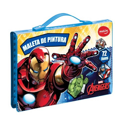 Maleta Para Colorir Pintura Avengers Vingadores Diversos Personagens