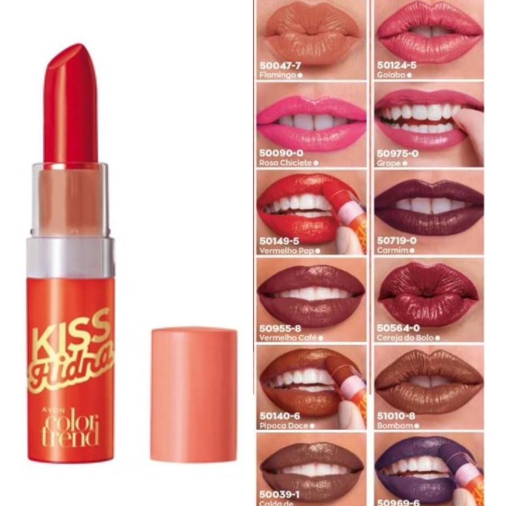 Batom Kiss Hidra Avon Shopee Brasil