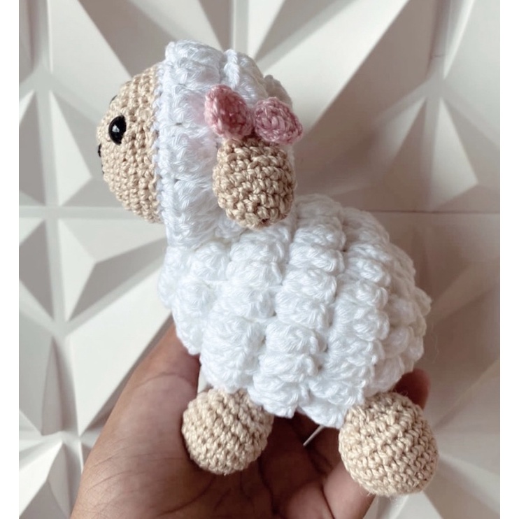 Ovelha Amigurumi Sob Encomenda Shopee Brasil