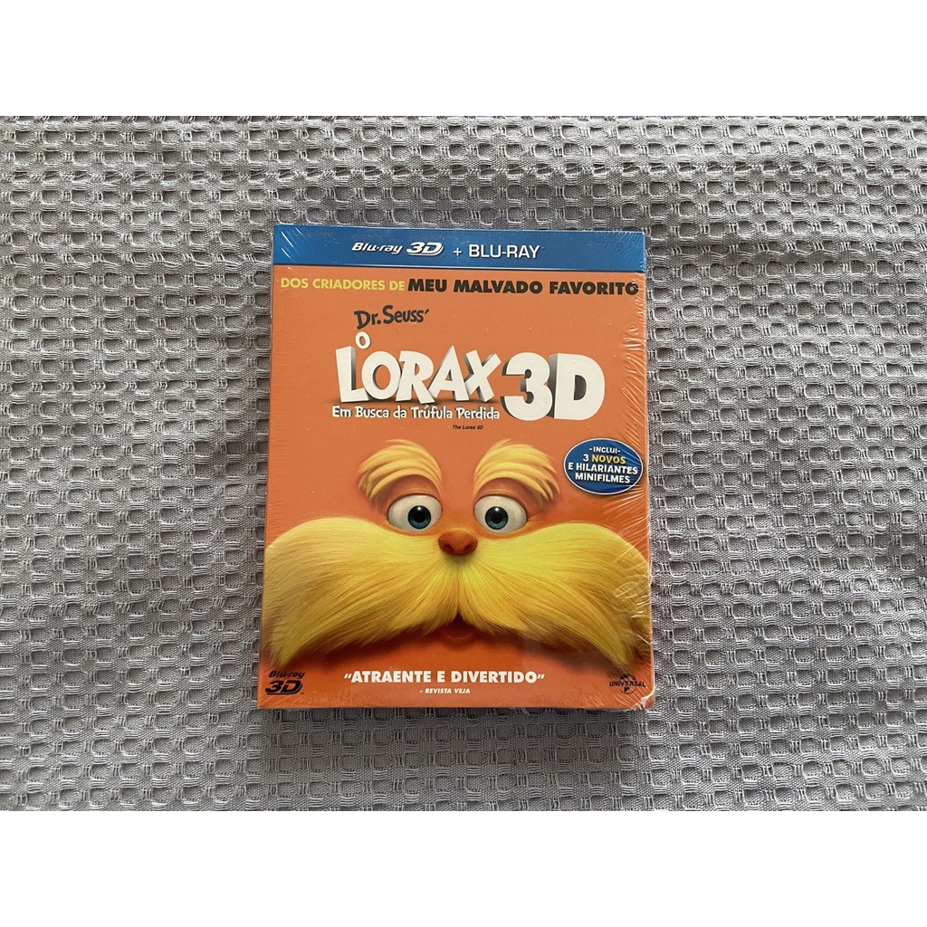 Blu Ray O Lorax Disco D E Disco D Novo E Lacrado Luva