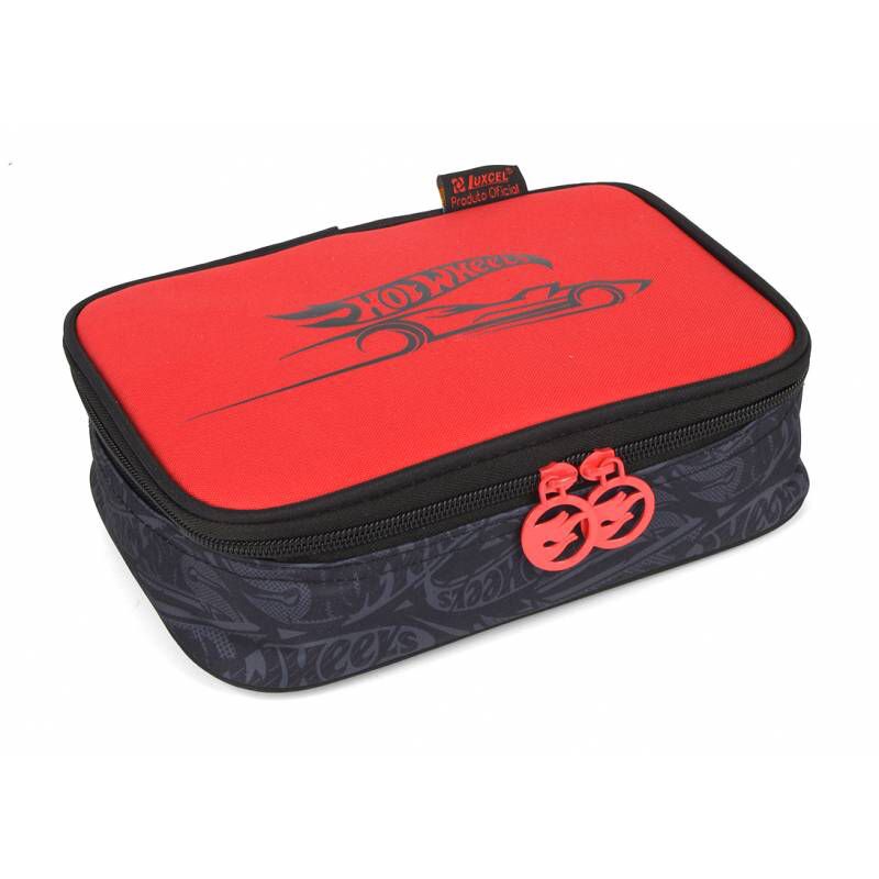 Estojo Escolar Box 100 Pens Hot Wheels Vermelho Up4you Shopee Brasil