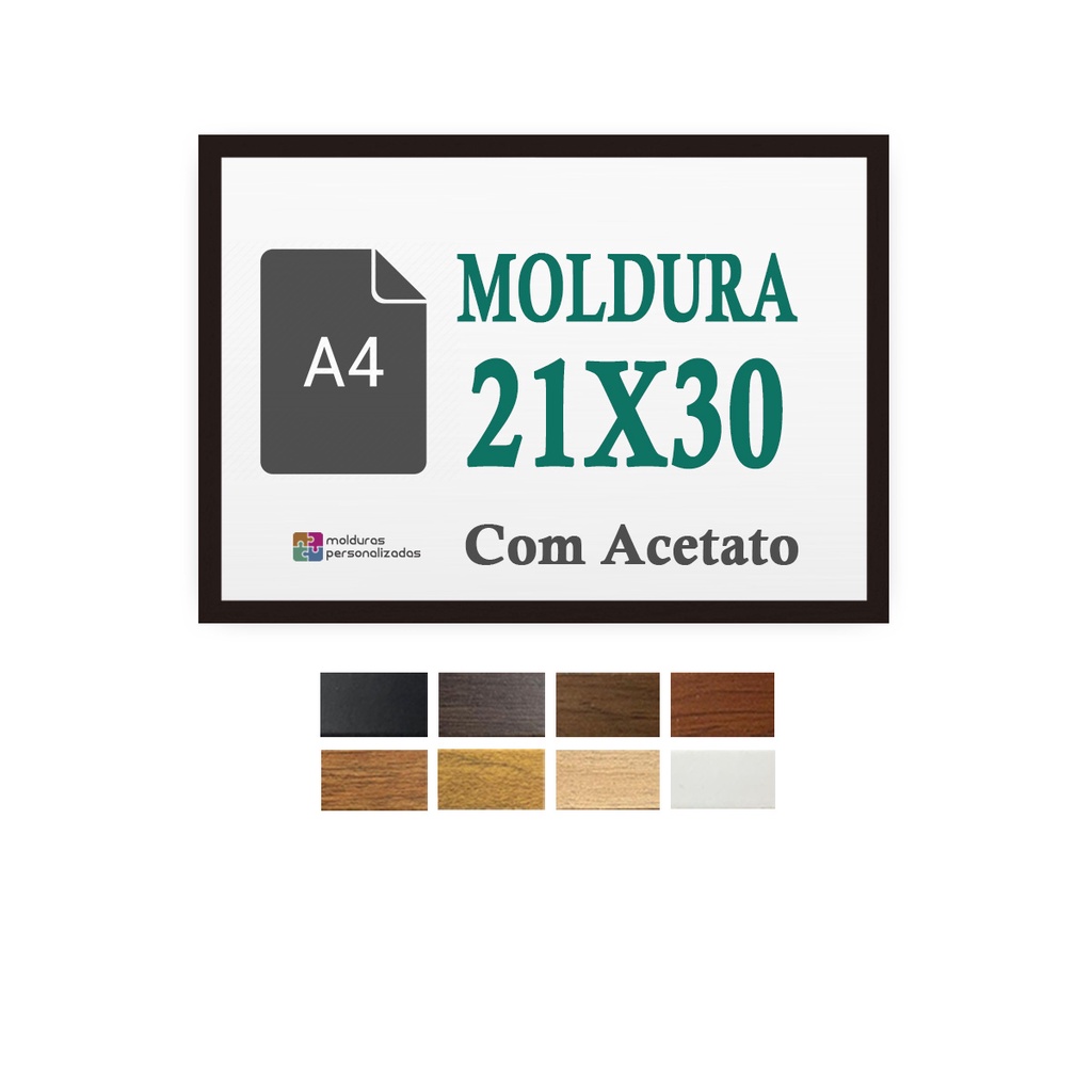 Quadro Moldura A X Certificado Branca Preta Acetato Shopee