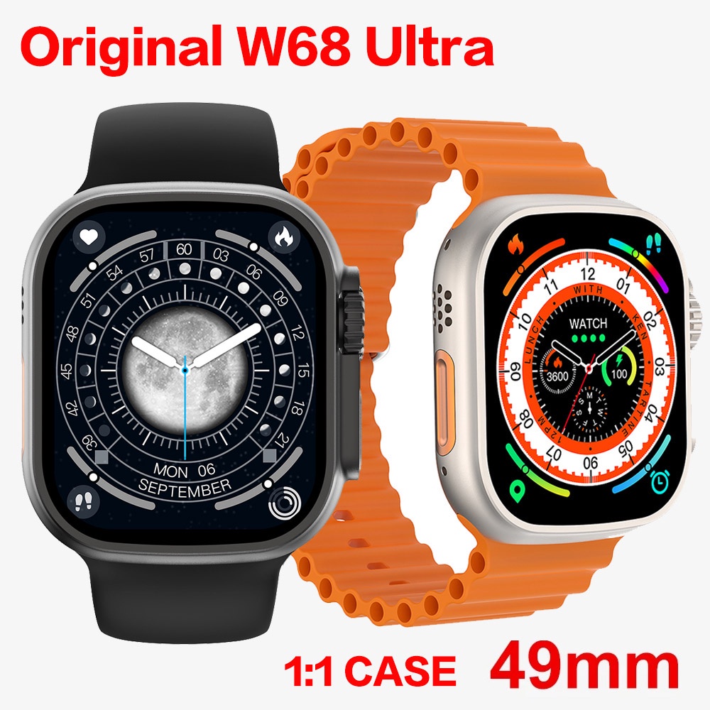 Smartwatch W68 Ultra Series 8 Nfc Tela 2 0 Original Lacrado Shopee Brasil