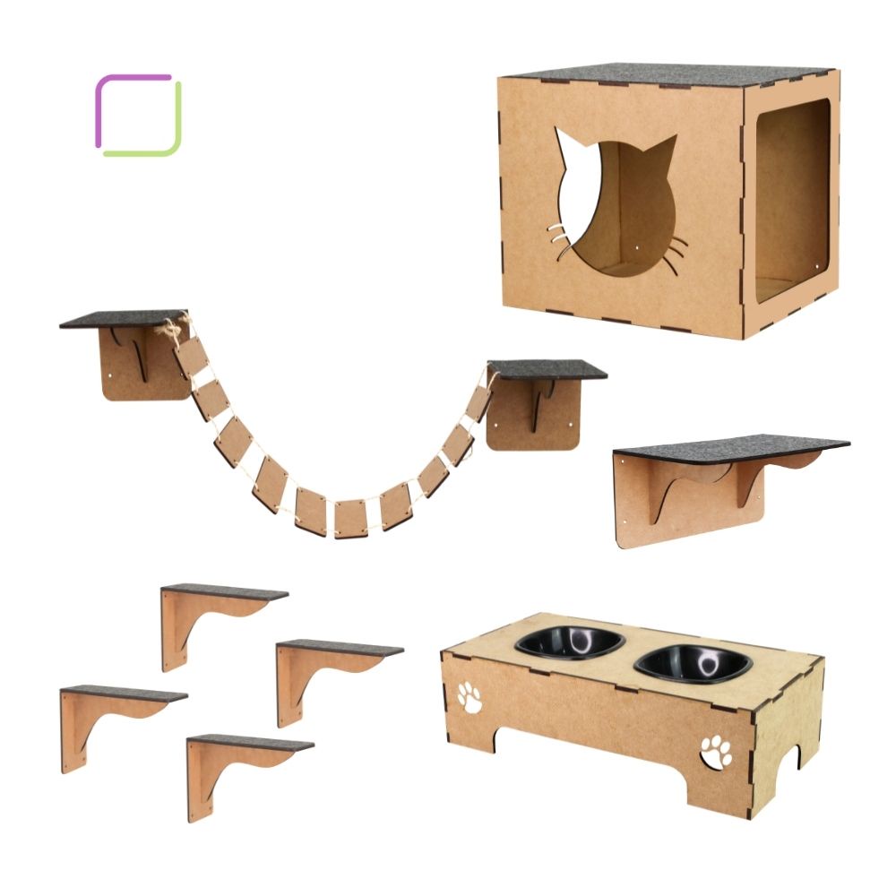 Melhores Kits Playgrounds Para Gato Nicho Ponte Prateleira