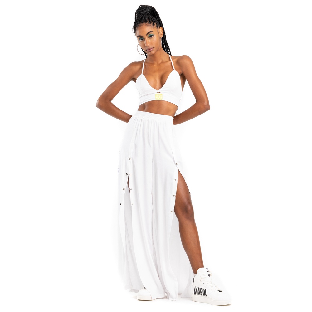 Conjunto Top e Calça Trippin Branco Labellamafia Shopee Brasil