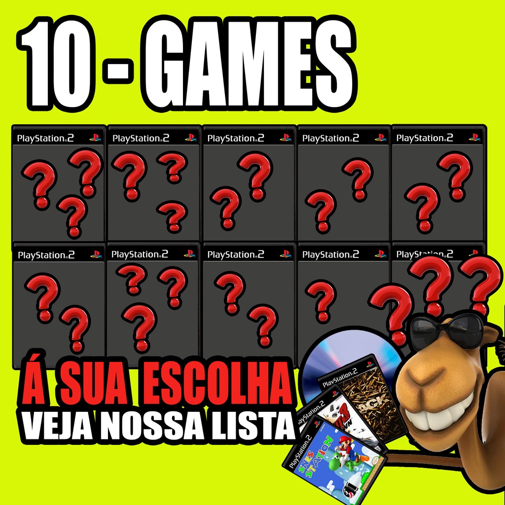 10 Games Para Ps2 Playstation 2 A Sua Escolha CameloGames Shopee