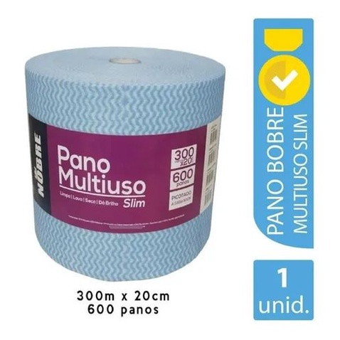 Pano Multiuso Slim Rolo C 20cm X 300m Picotado Aprox 50cm Shopee Brasil