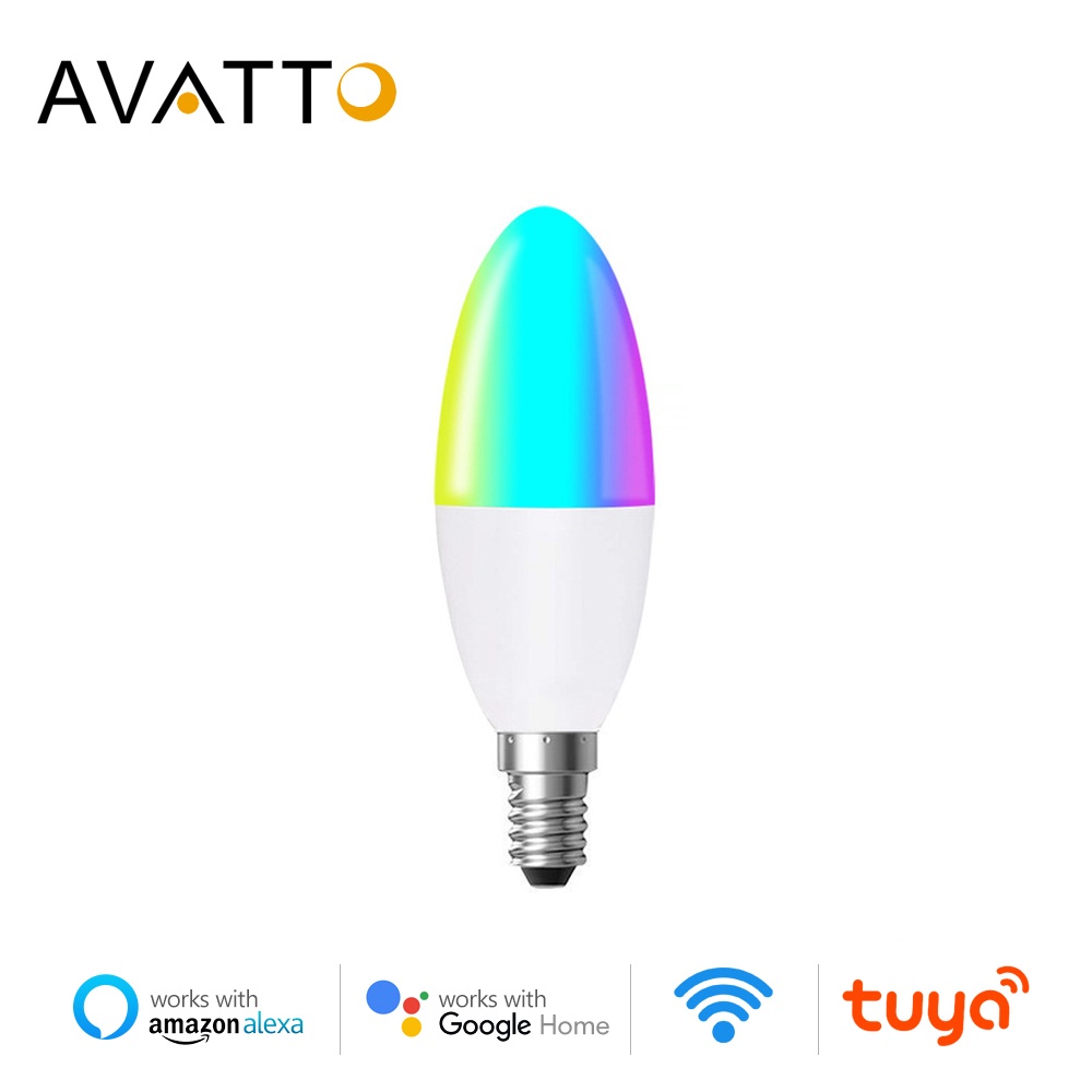 AVATTO Tuya 5W WiFi Zigbee Lâmpada De Vela Inteligente Smart Life