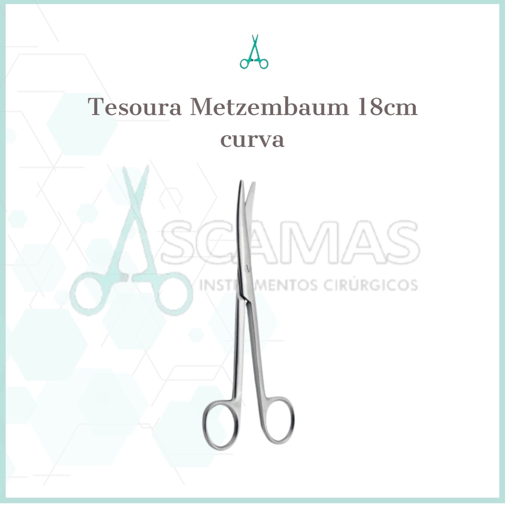 TESOURA METZEMBAUM 18 CM CURVA P USO GERAL N Shopee Brasil