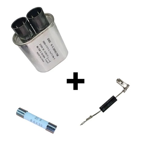 Capacitor Microondas 0 85uf Kit Diodo Fusivel Shopee Brasil