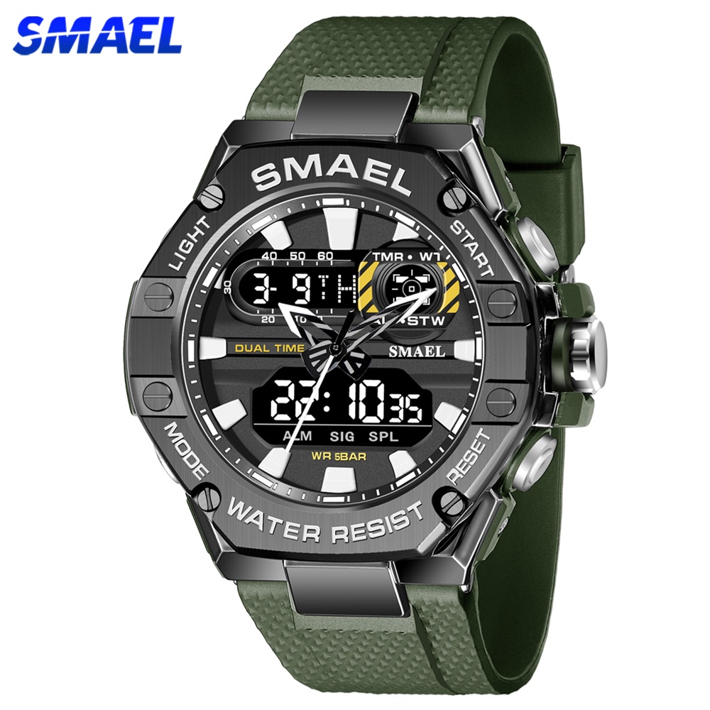 Smael Marca Superior Esporte Rel Gio Masculino Luz Led Display