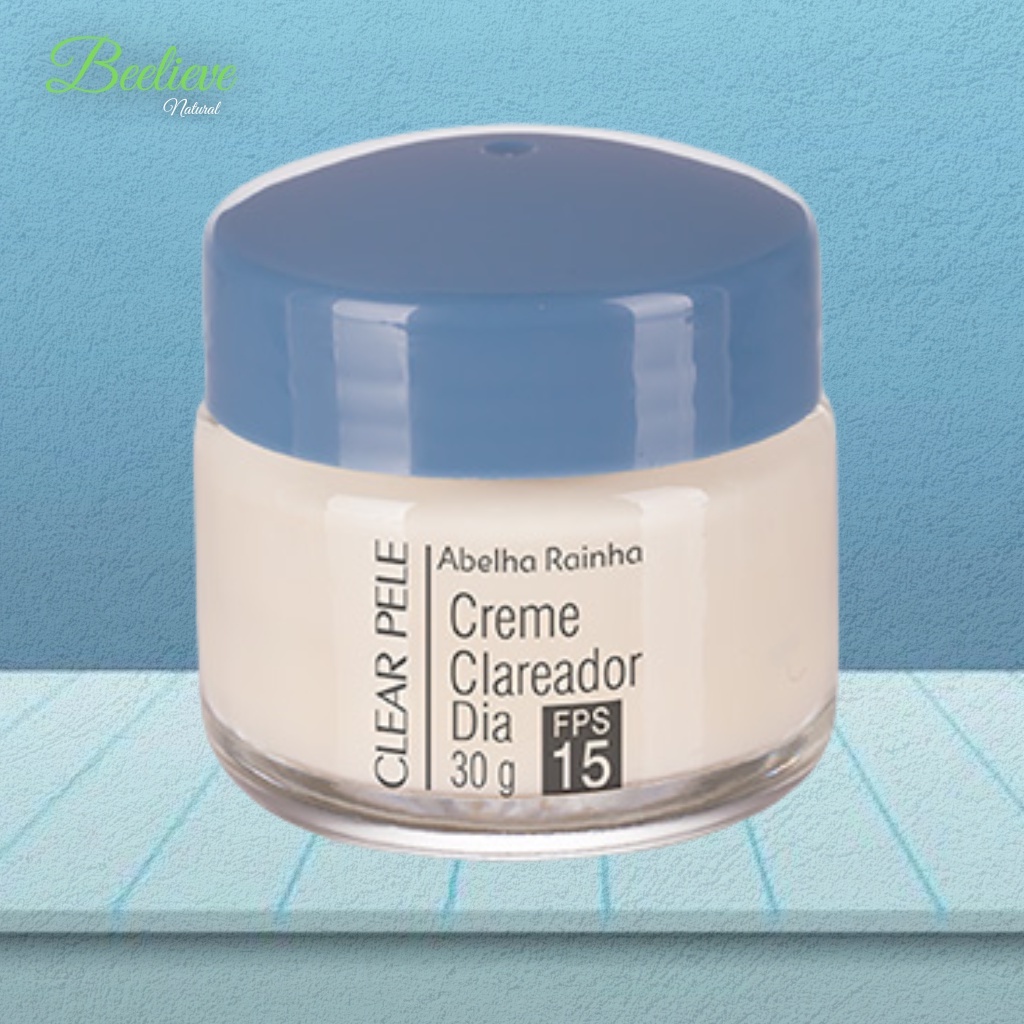 Creme Clareador Facial De Manchas Dia FPS 15 Clear Pele 30g Abelha