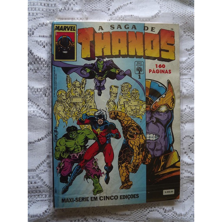 A Saga De Thanos Volume Maio Formatinho Abril Shopee Brasil