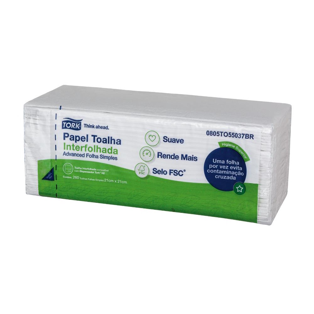 Papel Toalha Interfolhada Tork Folha Simples Folhas Shopee Brasil