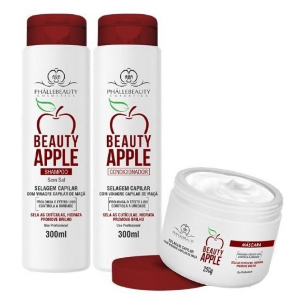 Kit Tratamento Capilar Selagem Capilar Apple Phallebeauty Shopee Brasil